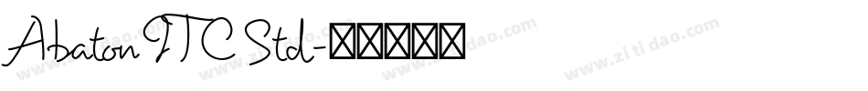 Abaton ITC Std字体转换